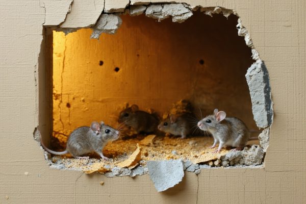 souris dans les murs