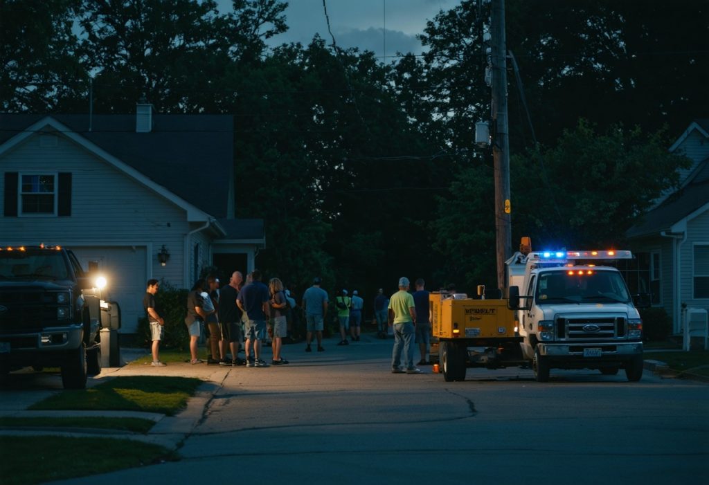 coupure de courant quartier