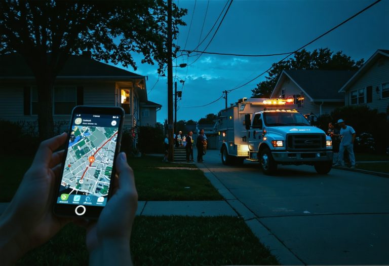 coupure de courant quartier