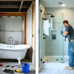 baignoire remplacee par douche