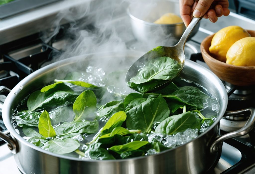 cuisson epinard frais