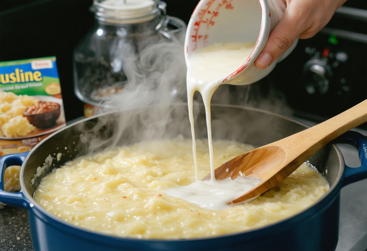 puree mousline dose lait et eau