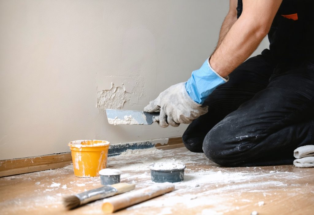 reboucher des trous dans le mur